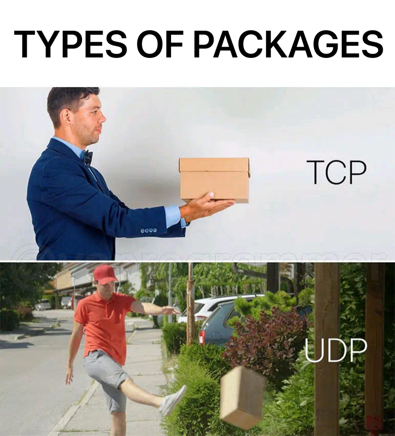 UDP vs TCP protocol comparison